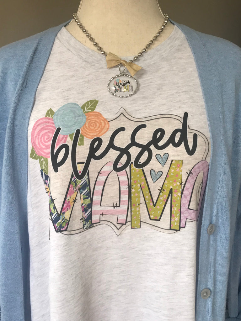 Blessed Mama Spring Colors Tee